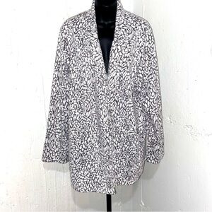 Roz & Ali 3X Animal Print Blazer / Jacket / Sweater